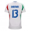 Italien Matteo Darmian #13 Bortatröja EM 2024 Korta ärmar